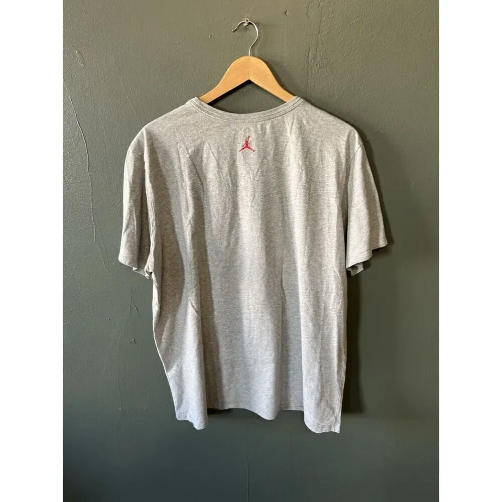 Jordan Brand Gray Short Sleeve Olympic Graphic T-shirt Size 2XL